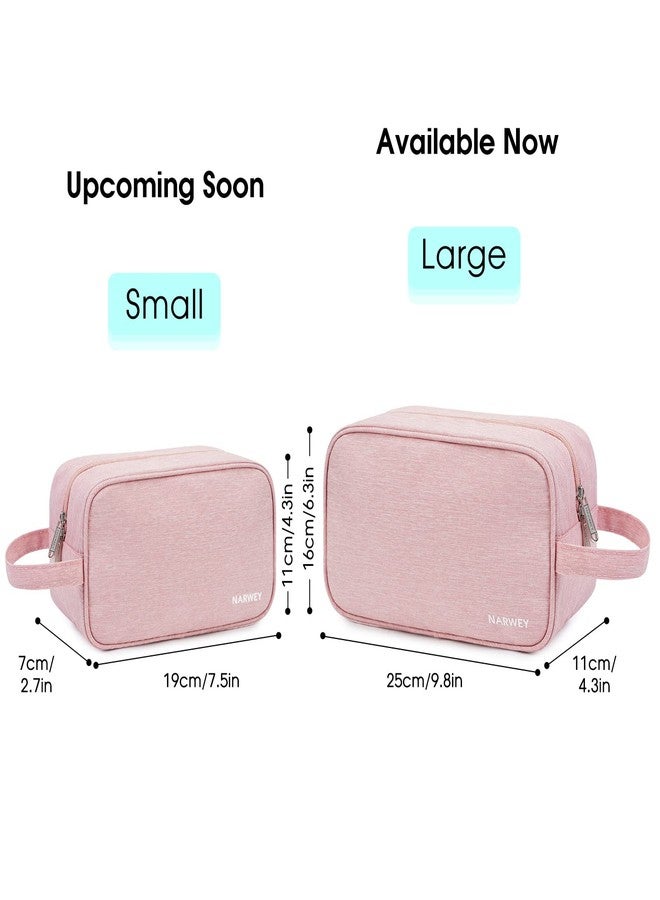 Narwey Travel Toiletry Bag for Women Traveling Dopp Kit Travel Bag for Toiletries Cosmetic Bag Makeup Bag Medicine Bag for Traveling (Pink) - Image 4